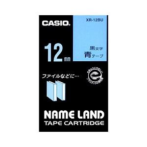 （業務用セット） カシオ（CASIO） ネームランド エコテープカートリッジ 青に黒文字 12mm  【×10セット】