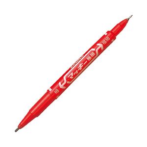（業務用セット） マッキー極細 パック売 赤 B-MO-120-MC 1箱（10本） 【×5セット】