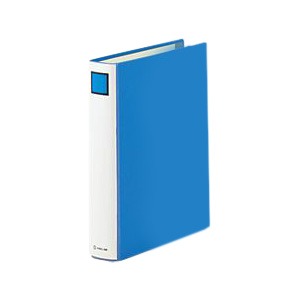 （業務用セット） キングファイル スーパードッチ［脱着イージー］（B5タテ・2穴） とじ厚：8cm ブルー 2458A 【×5セット】