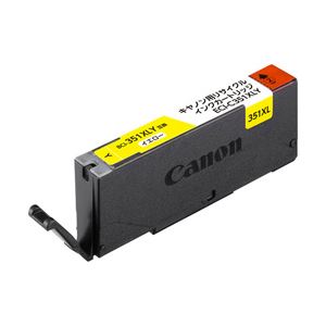 （業務用セット） キャノン（Canon）対応 エコリカ リサイクル インクカートリッジ イエロー（大容量） 対応純正型番：BCI-351XLY 単位：1個 【×5セット】