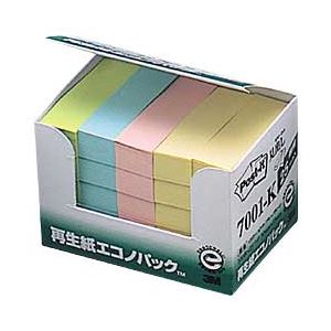 （業務用セット） ポスト・イット（R） 再生紙エコノパック（TM）シリーズ 見出し 1パック（25冊） （5.0×1.5cm） 【×5セット】