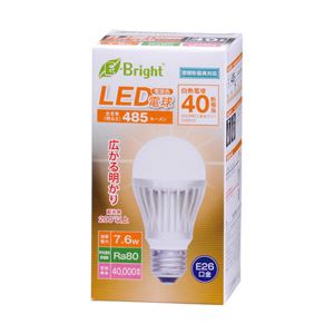 （業務用セット） オーム電機 LED電球 E26口金 40形・電球色・7.6W LDA8L-G AH20 【×3セット】