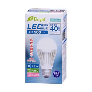 （業務用セット） オーム電機 LED電球 E26口金 40形・昼白色・7.6W LDA8D-G AH20 【×3セット】