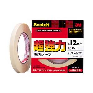 （業務用セット） スコッチ 超強力両面テープ［一般材料用］ テープ幅：1.2cm 【×3セット】