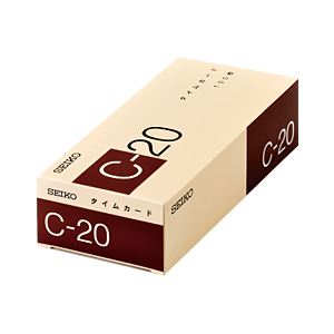 （業務用セット） セイコー タイムカード 100枚パック 20日締め用 C-20 【×3セット】
