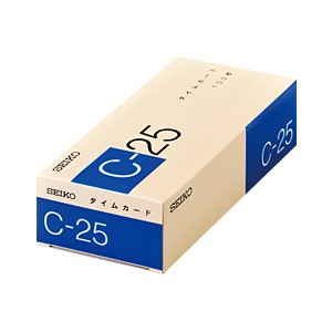 （業務用セット） セイコー タイムカード 100枚パック 25日締め用 C-25 【×3セット】