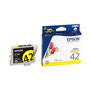 （業務用セット） エプソン（EPSON） インクカートリッジ イエロー 型番：ICY42 単位：1個 【×3セット】