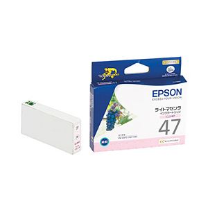 （業務用セット） エプソン（EPSON） インクカートリッジ ライトマゼンタ 型番：ICLM47 単位：1個 【×3セット】