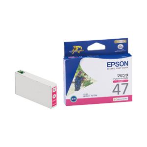 （業務用セット） エプソン（EPSON） インクカートリッジ マゼンタ 型番：ICM47 単位：1個 【×3セット】