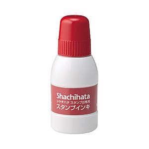 （業務用セット） スタンプ台 補充インク 赤（大）  【×6セット】