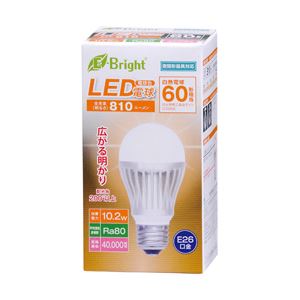 （業務用セット） オーム電機 LED電球（高輝度タイプ） E26口金 60形・電球色・10.2W LDA10L-G AH20 【×3セット】