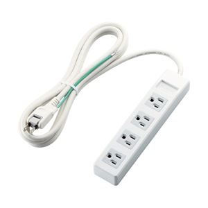 （業務用セット） エレコム（ELECOM） マグネット付タップ 4個口・2.5m 1本 型番：T-T1B-3425WH 【×3セット】