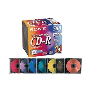（業務用セット） ソニー 個別ケース入 CD-R 21枚 型番：21CDQ80EX 【×3セット】