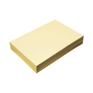（業務用セット） カラーペーパー A4・特厚口 クリーム 1冊（500枚） 【×3セット】