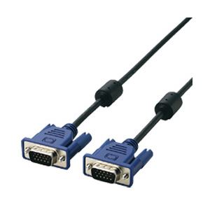 （業務用セット） エレコム（ELECOM） D-Sub15ピン（ミニ）ケーブル 5m CAC-50BK／RS 【×2セット】