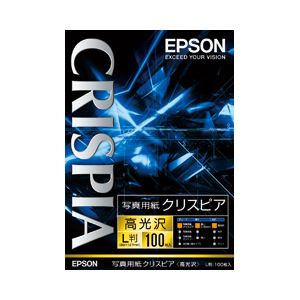 （業務用セット） エプソン（EPSON） 写真用紙クリスピア 高光沢 L判 1箱（100枚） 【×2セット】