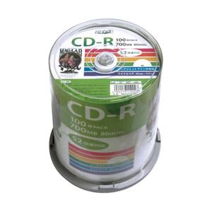 （業務用セット） 磁気研究所 大容量ケース入 CD-R 100枚 型番：HDCR80GP100 【×2セット】