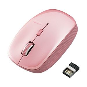 （業務用セット） エレコム（ELECOM） 5ボタンワイヤレスBlueLEDマウス ピンク M-BL21DB 1個 【×2セット】