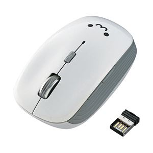 （業務用セット） エレコム（ELECOM） 5ボタンワイヤレスBlueLEDマウス ホワイト M-BL21DB 1個 【×2セット】