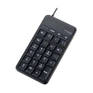 ホットキー付きUSBテンキーパッド ブラック