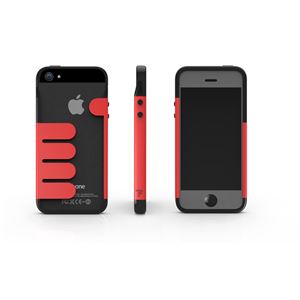 HandHold ブラック／レッド FB102-BKRD iPhone5用ケース