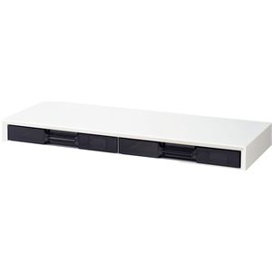 デスクキャビネット DC-702L ホワイト レターケース A4判横型2列付き
