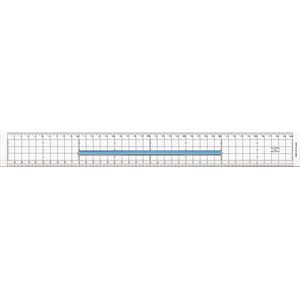 カッティング定規 全長420 幅50 厚さ3mm CR-40