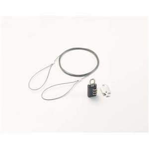 ノートPC持出し防止ロック 直径1.2mm 長さ1.8m MB-01NP