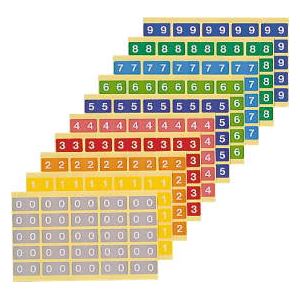 カラーナンバーラベルL 数字6 （25片×10シート） KL-2-6