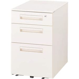 デスク収納 サイドワゴン VD-043A-W ホワイト