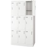 スチールロッカーSタイプ 9人用 S-79-W