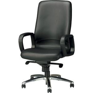 プレジデント用チェアー 肘掛付き No.516S ブラック 【社長室、役員用家具】