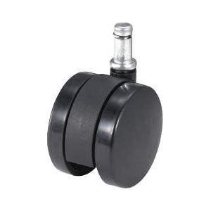 ナイロン双輪キャスター CA-N21C ブラック