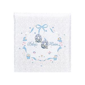 ナカバヤシ フエルアルバム 誕生用 ベビーアルバム L ア-LB-333-Bブルー