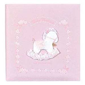 ナカバヤシ フエルアルバム Lサイズ 誕生用 ベビーメモリー ア-LB-531-P ピンク フォトアルバム