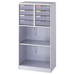 ナカバヤシ メディシス・フロアタイプ A4 H1200MAF-W212N グレー 2列