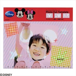 (業務用セット)ナカバヤシ ディズニーキャラクター フォトカットテンプレート3枚組／ミニー＆ミッキー PCTD-301-1ミッキーマウス【×10セット】