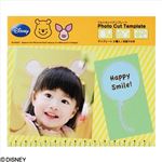 (業務用セット)ナカバヤシ ディズニーキャラクター フォトカットテンプレート3枚組／プー＆ピグレット PCTD-301-2くまのプーさん【×10セット】