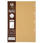 (業務用セット)ナカバヤシ スクラップ替台紙 バインダー式 アS-MYR-101-KR （5枚組）【×10セット】