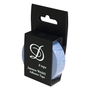 (業務用セット) 和紙マスキングテープD tape／プレーン／15MM／ライトブルー DT15-PLAIN-LB【×20セット】