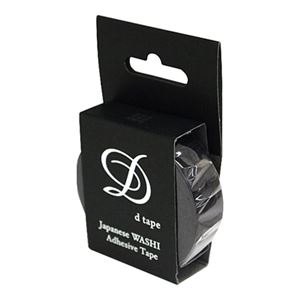 (業務用セット) 和紙マスキングテープD tape／プレーン／15MM／ブラック DT15-PLAIN-BK【×20セット】