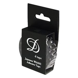 (業務用セット) 和紙マスキングテープD tape／ドット／15MM／ブラック DT15-DOT-BK【×20セット】
