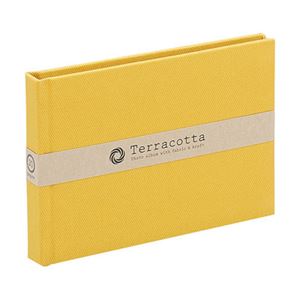 (業務用セット) 布クロスアルバム 写真 Terracotta【テラコッタ】 ナカバヤシ／ブック式フリ-アルバム 写真／L判1段／イエローTER-L1B-110-Y【×5セット】