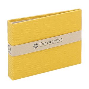 (業務用セット) 布クロスアルバム 写真 Terracotta【テラコッタ】 ナカバヤシ／ポケットアルバム 写真／L判ヨコ／イエローTER-LP-70-Y【×10セット】