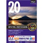 (業務用セット) インクジェット用紙 100年台紙に貼れる高級光沢紙 厚手 A4 20枚 JPPG-A4-20【×5セット】