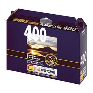 (業務用セット)ナカバヤシ インクジェット光沢紙 100年台紙に貼れる高級光沢紙 L判：400枚 JPPG-L-400【×5セット】