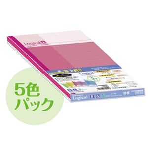 (業務用セット) ロジカルノート スタンダード ／A5 5冊パック B罫 カラフル ノ-A504B-5P【×20セット】