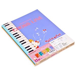 (業務用セット) スイング・クロスラインノート B5サイズ／A罫 5色パック ノS-56A-5P HELLOKITTY【×5セット】