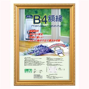 (業務用セット) 木製軽量額縁 金ケシ B4 フ-KWP-36／N【×5セット】