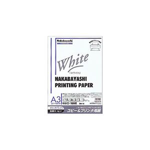 (業務用セット)ナカバヤシ コピー＆プリンタ用紙 ホワイトタイプ ヨW-10 A3：100枚入 ヨW-10【×3セット】